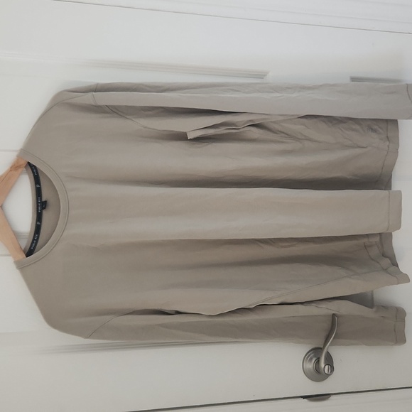 Public Rec Go To Longsleeve Pima Cotton Athleisure Shirt Large Beige Tan - Picture 1 of 8